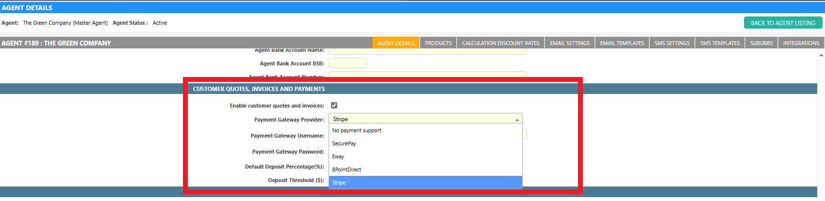 Stripe Payment Enable