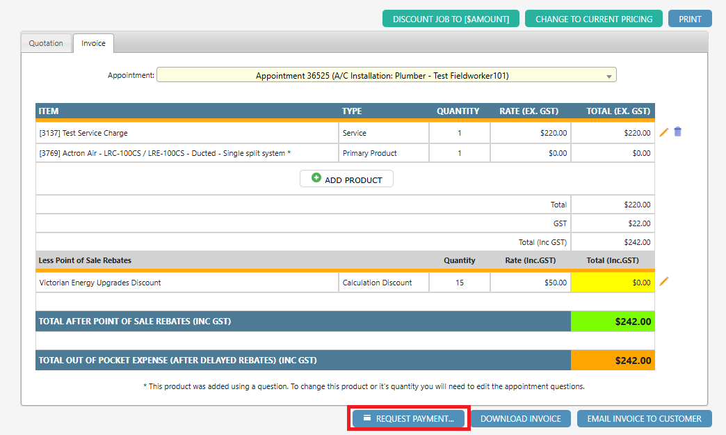 Stripe Payment Request